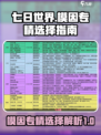 七日世界模因专精图鉴解析介绍