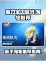 魔力宝贝复兴新手宠物的推荐介绍