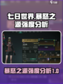 七日世界🔥暴怒之源强度分析，玩家必看！