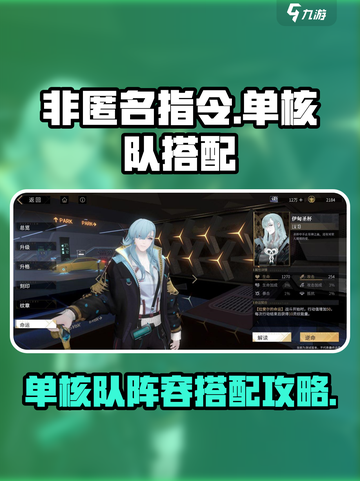 非匿名指令单核队阵容怎么搭配介绍截图1