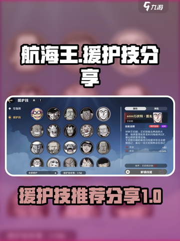 航海王壮志雄心援护技哪个好介绍截图1