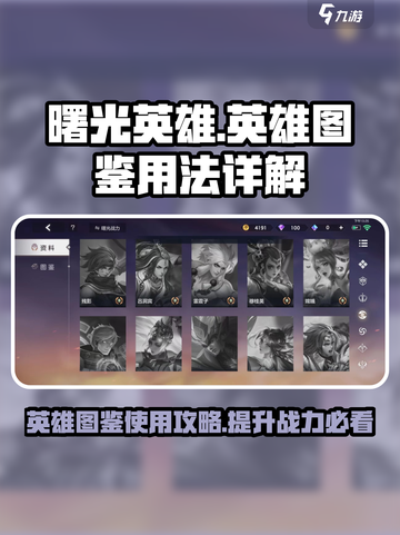 曙光英雄🔥英雄图鉴隐藏秘密全揭秘！💡截图1