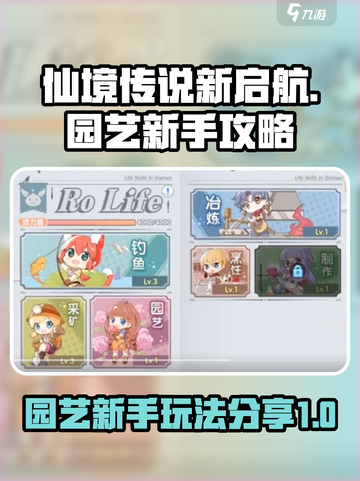 仙境传说新启航园艺攻略介绍截图1