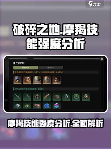 破碎之地🔥摩羯技能强度分析来啦！游戏党必看👇截图1