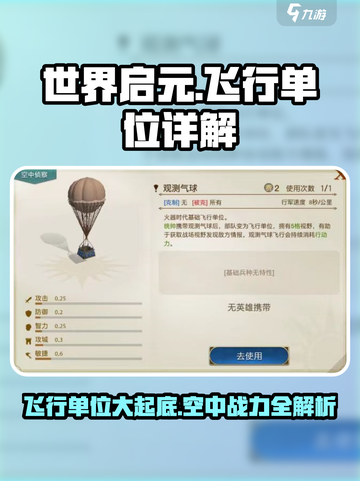 世界启元飞行单位有哪些介绍截图1