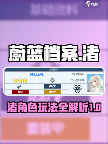 蔚蓝档案渚怎么样介绍截图1