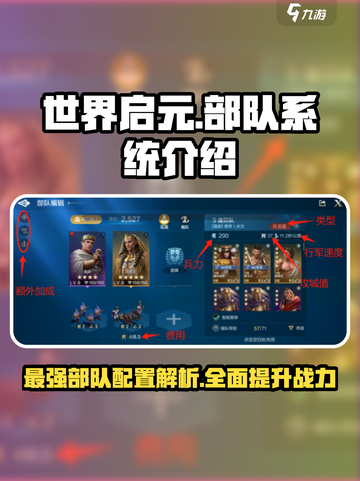 世界启元🔥部队系统揭秘：人数无限🎉截图1