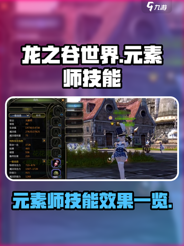 龙之谷世界元素技能有哪些介绍截图1