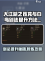 大江湖之苍龙与白鸟剑法怎么提升介绍