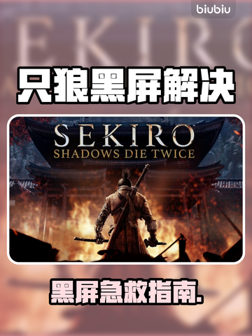 🎮只狼黑屏进不去？一招解决！截图1