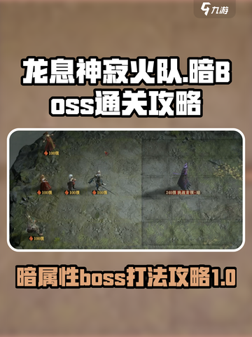 龙息神寂火队打暗boss通关攻略介绍截图1