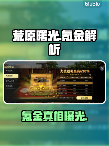 【荒原曙光】氪金真相💥截图1