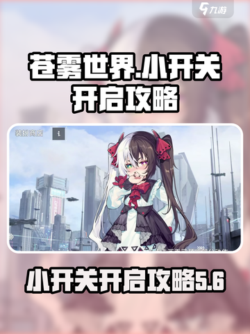 苍雾世界小开关怎么打开介绍截图1