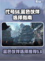 代号56蓝色伙伴怎么选介绍