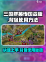 三国群英传国战版背包怎么用介绍