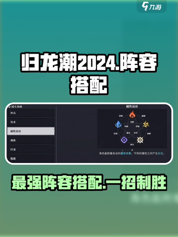 归龙潮2024🔥最强阵容搭配攻略⚡必看！截图1