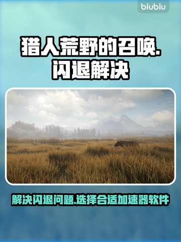 猎人荒野的召唤🔥闪退解决+加速器推荐！截图1