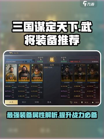 三国谋定天下武将装备推荐攻略介绍截图1