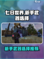七日世界新手武器怎么选介绍