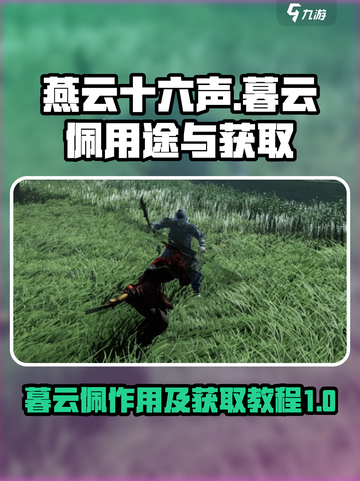 燕云十六声暮云佩有啥用介绍截图1