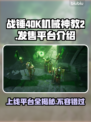 战锤40K机械神教2上线全平台🔥不容错过的游戏⚡