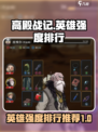高殿战记什么英雄厉害介绍
