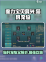 魔力宝贝复兴猫科宠物有哪些介绍