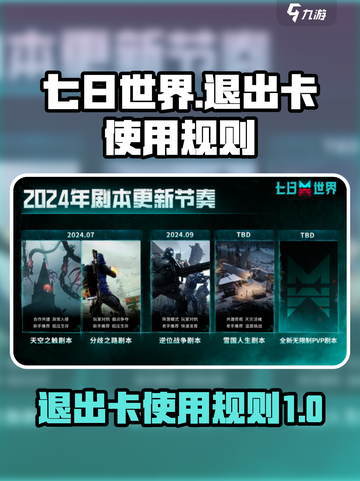七日世界剧本退出卡怎么用介绍截图1