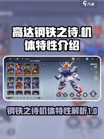 高达钢铁之诗机体特性有哪些介绍截图1