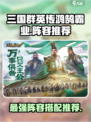 三国群英传鸿鹄霸业阵容推荐介绍