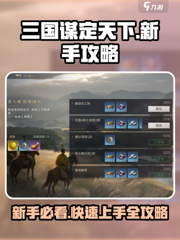 三国谋定天下🔥新手必看！快速开荒技巧大全⚡截图1