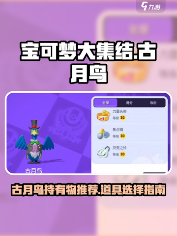 宝可梦大集结古月鸟持有物有哪些介绍截图1