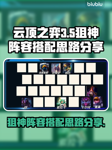 云顶之弈🔥狙神阵容玩法大揭秘🎉截图1