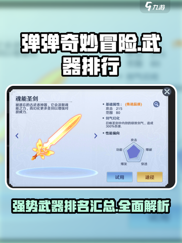 弹弹奇妙冒险武器排行一览介绍截图1