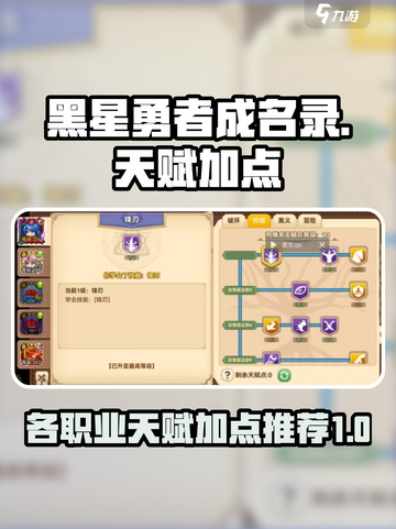 黑星勇者成名录天赋加点怎么加介绍截图1