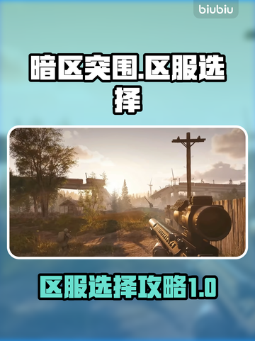 暗区突围(PC端)选哪个国家服才最🔥？截图1