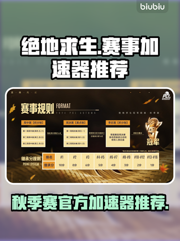绝地求生秋季赛官方指定加速器🔥📌截图1