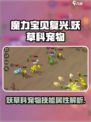 魔力宝贝复兴妖草科宠物有哪些介绍