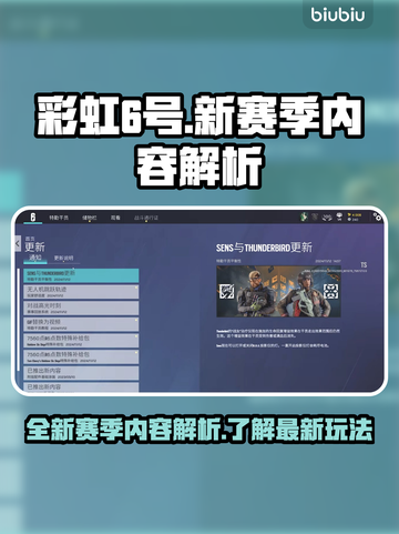 彩虹6号新赛季🔥重磅更新内容全解析！截图1