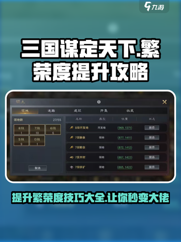 三国谋定天下💥繁荣度提升秘籍，快速富国强兵！截图1
