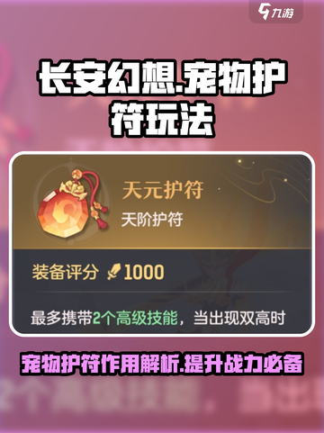 长安幻想手游宠物护符有什么用介绍截图1