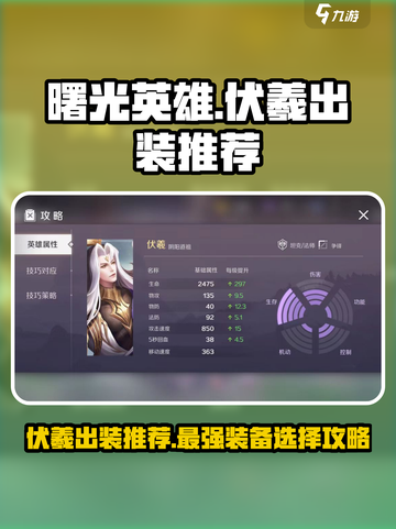 曙光英雄伏羲最强出装推荐介绍截图1