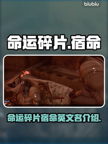 命运碎片宿命英文名🔥游戏党必看！🎮截图1