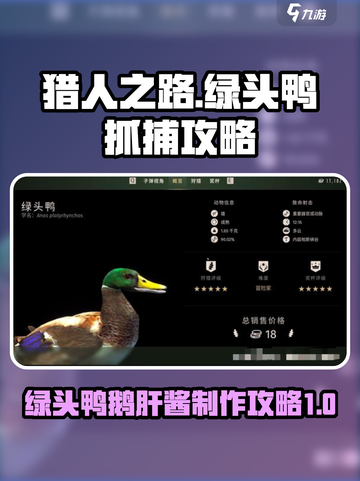 猎人之路绿头鸭鹅肝酱怎么过介绍截图1