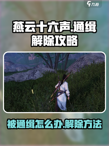 燕云十六声被通缉怎么办介绍截图1