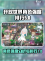 开放空间强度哪个角色厉害介绍