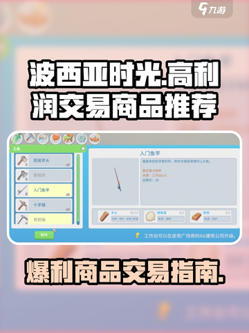 波西亚时光🔥高利润商品交易指南！玩家必看💡截图1