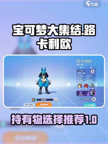 宝可梦大集结🔥路卡利欧持有物最强搭配✨截图1