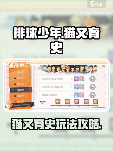排球少年手游猫又育史怎么玩介绍截图1