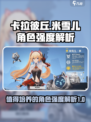 卡拉彼丘米雪儿值得培养吗介绍